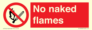 No naked flames